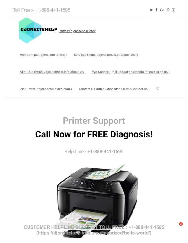 Djonsite Help | Get Online Printer Support 1-888-441-1595
