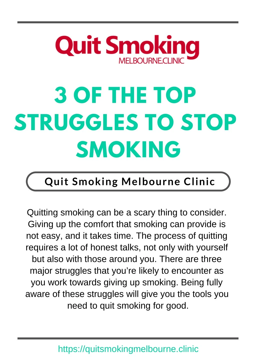 3 of the top struggles to stop smoking