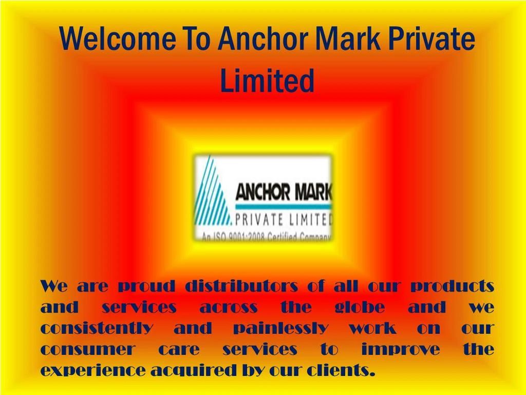 welcome to anchor mark private limited