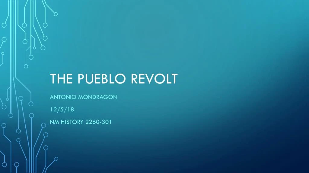 the pueblo revolt