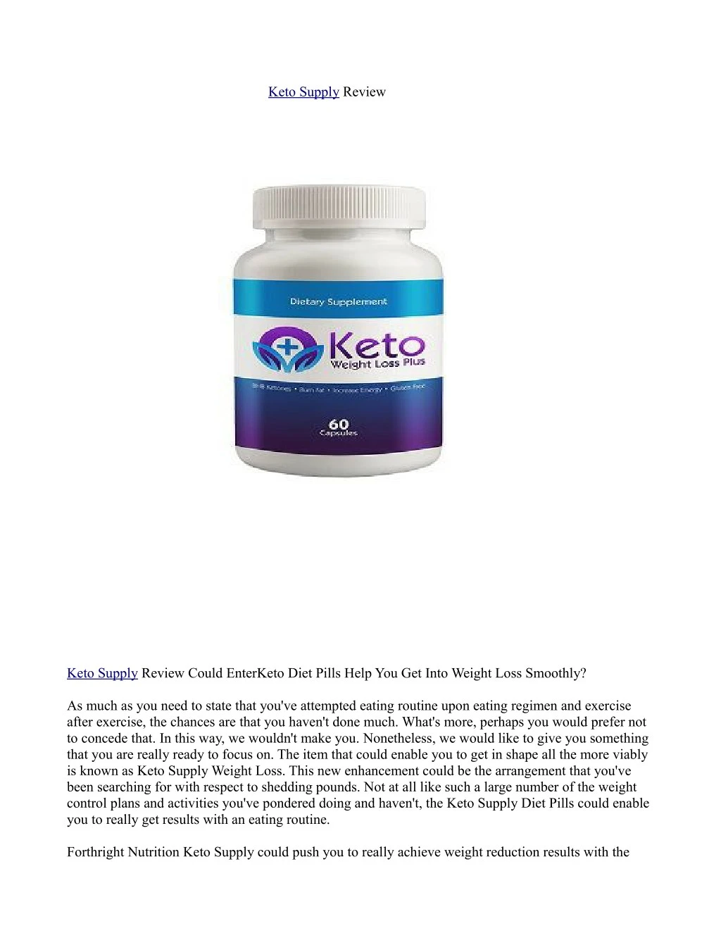 keto supply review