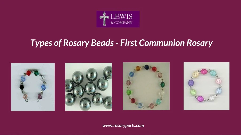 types of rosary beads first communion rosary