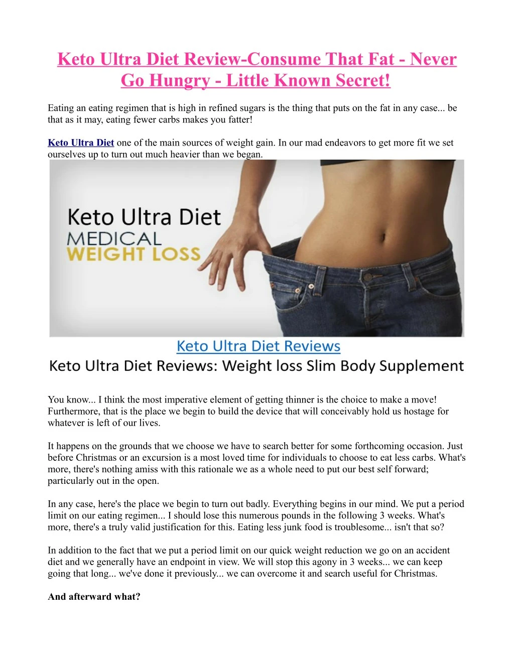 keto ultra diet review consume that fat never