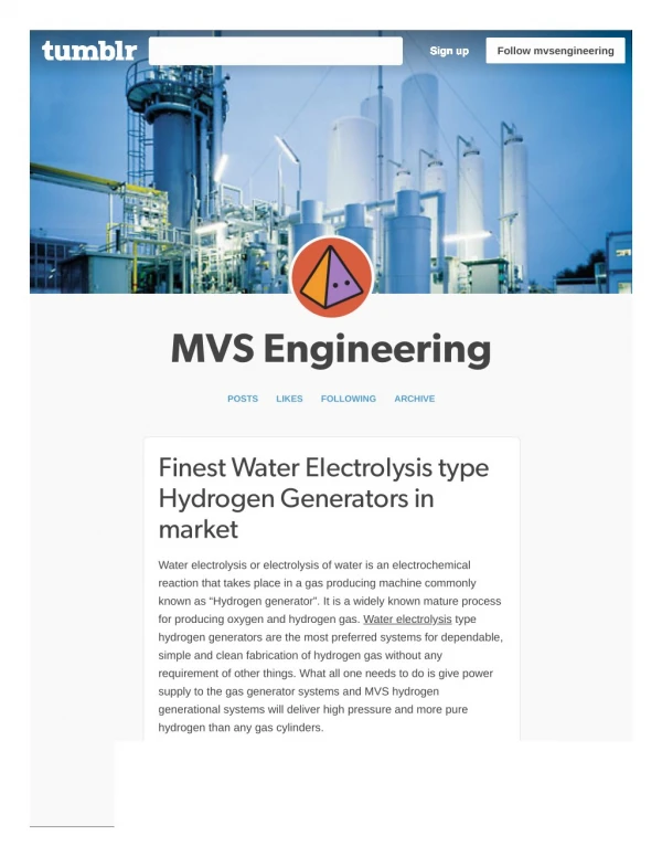 Finest Water Electrolysis type Hydrogen Generators in market
