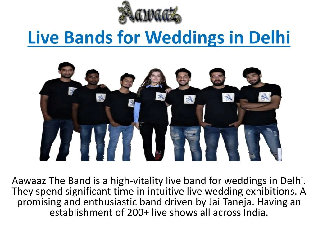 live bands for weddings in delhi