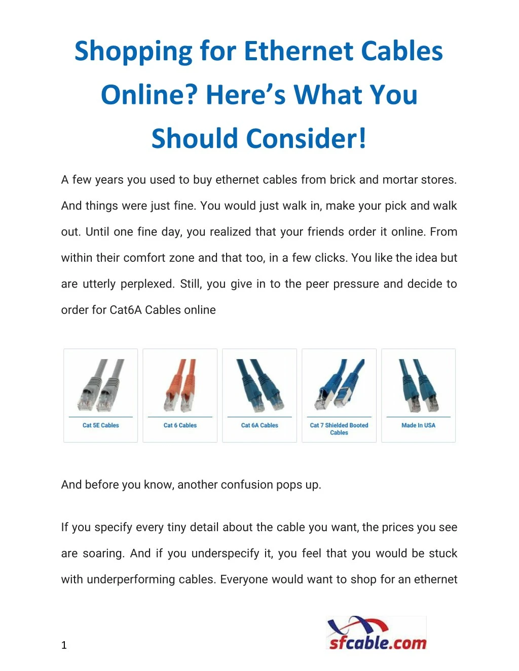 shopping for ethernet cables online here s what