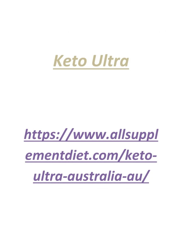 https://www.allsupplementdiet.com/keto-ultra-australia-au/