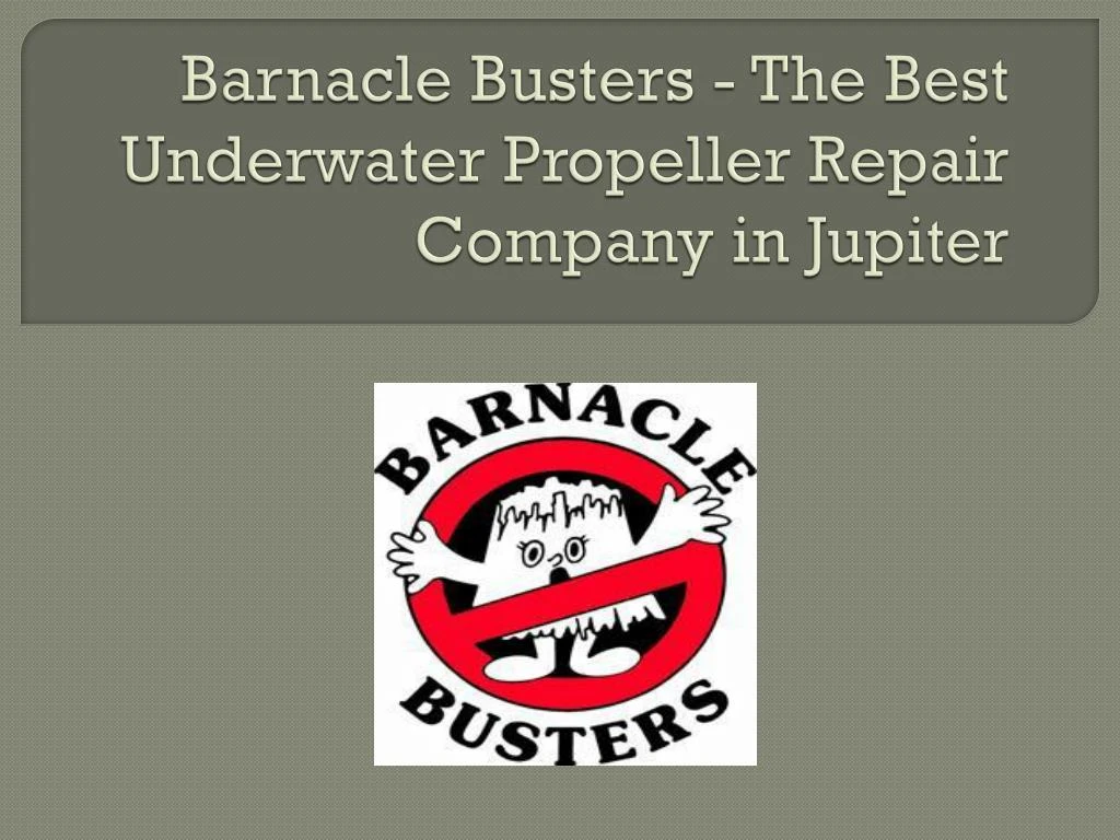 barnacle busters the best underwater propeller repair company in jupiter