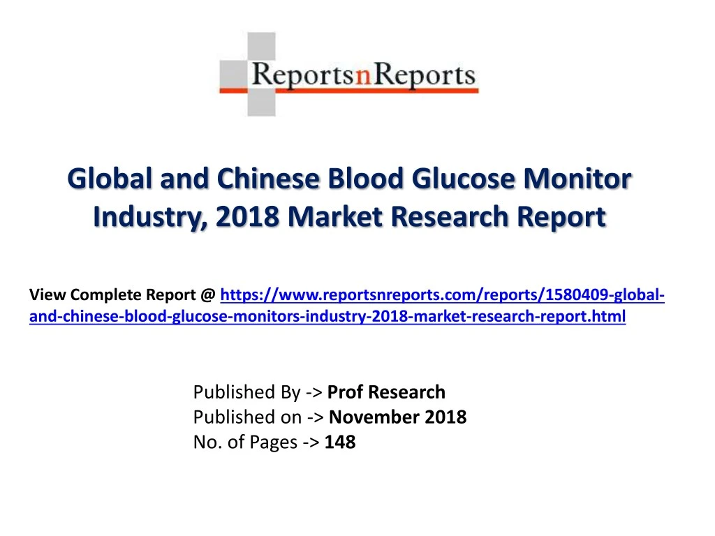 global and chinese blood glucose monitor industry