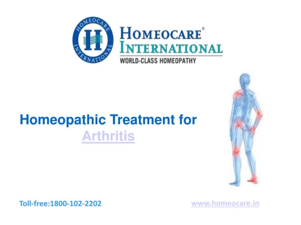 Best Homeopathy Treatment for Arthritis