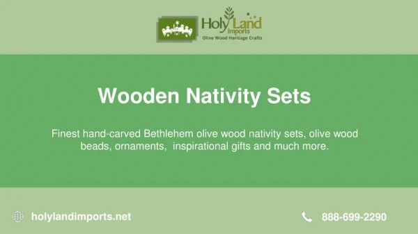 Beautiful Wooden Nativity Set