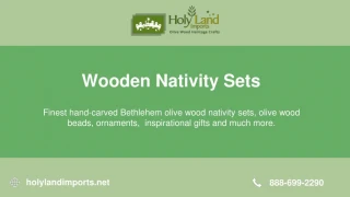 Beautiful Wooden Nativity Set