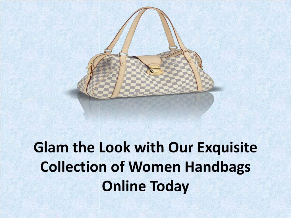 glam the look with our exquisite collection of women handbags online today