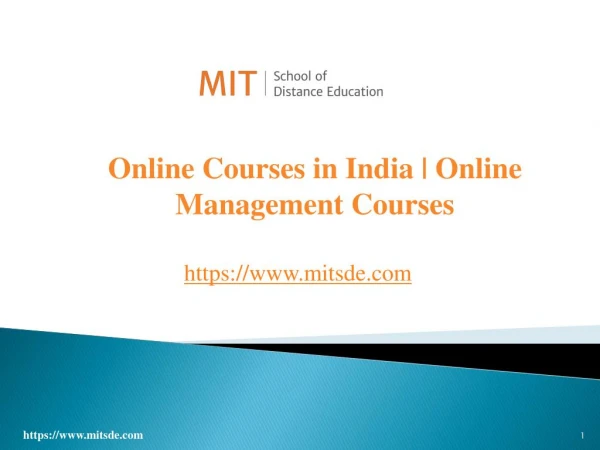 Online Courses in India | Online Management Courses