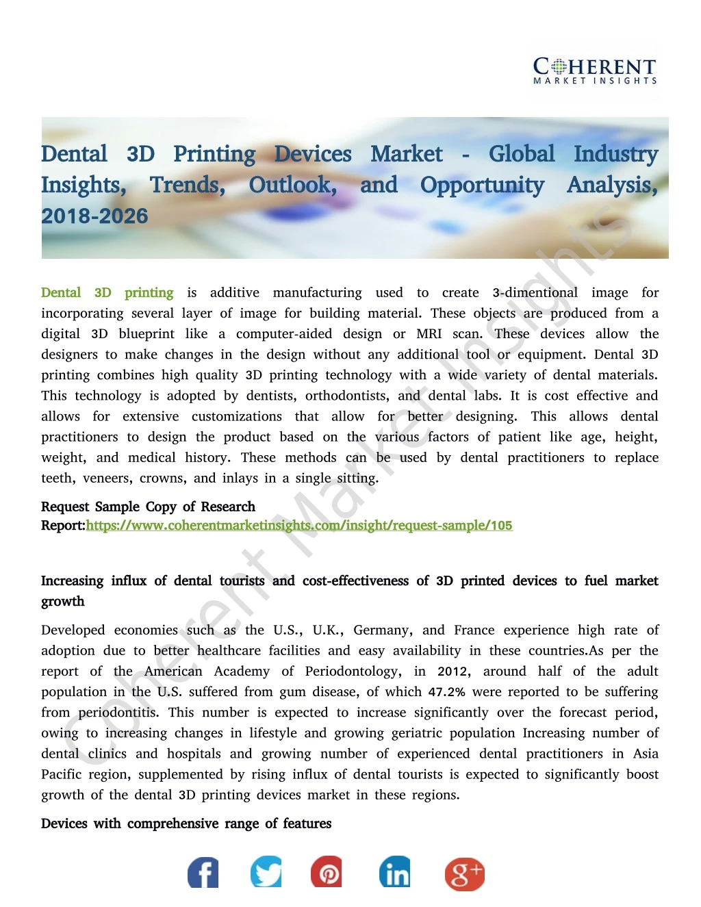 dental 3d printing devices market global industry
