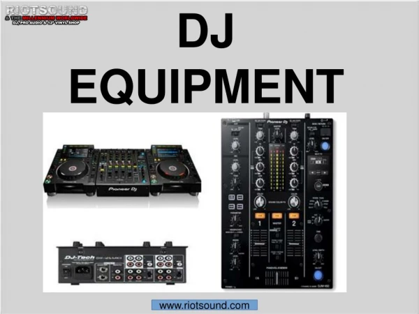 Buy Pro DJ Equipment Online - Riotsound