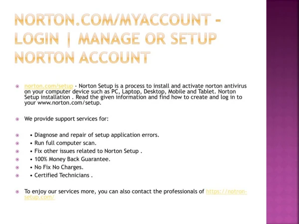 norton com myaccount login manage or setup norton account