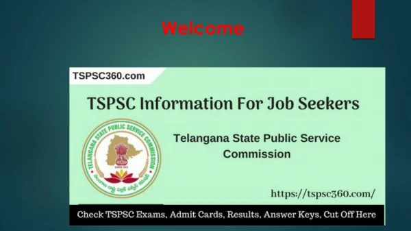 TSPSC Portal – Check TSPSC Exam Form, Admit Card, Result, Cut Off