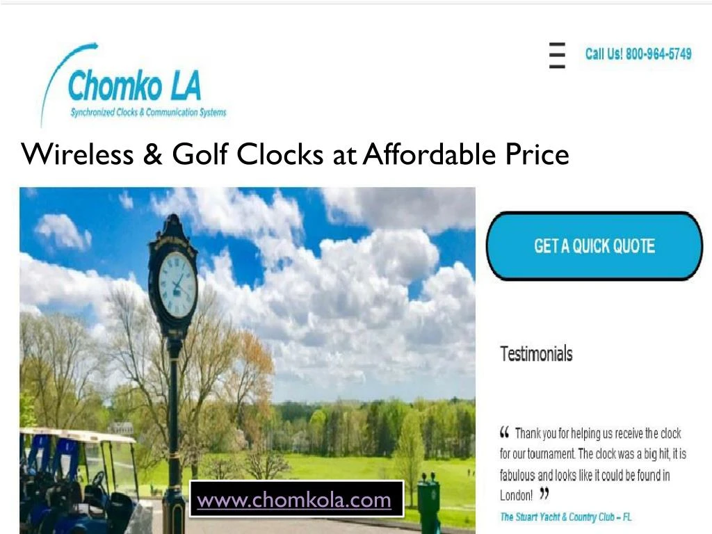 wireless golf clocks at affordable price