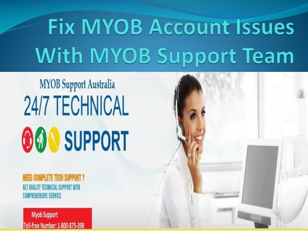 Fix MYOB Account Issues With MYOB Support Team