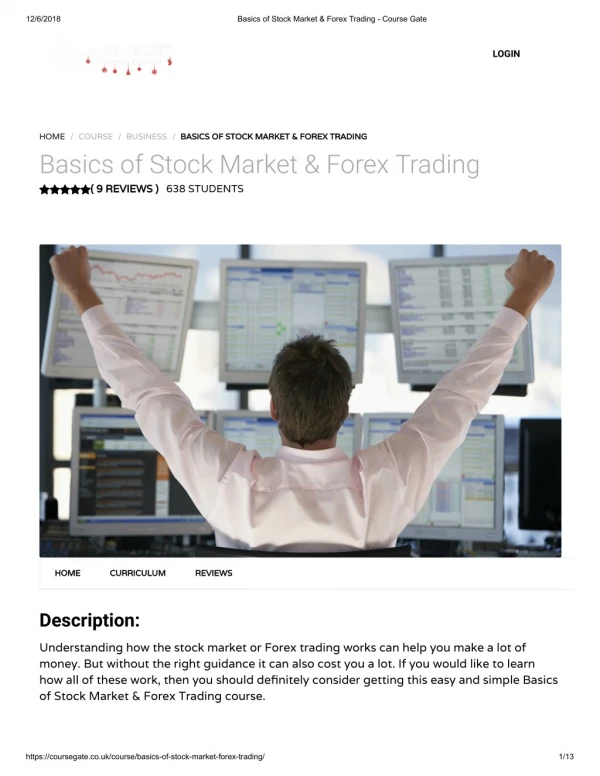 Basics of Stock Market & Forex Trading - Course Gate