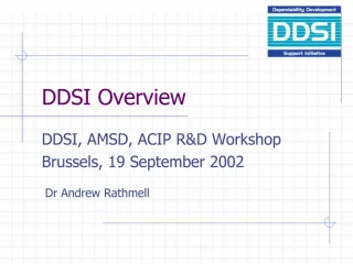 DDSI Overview - slide 1