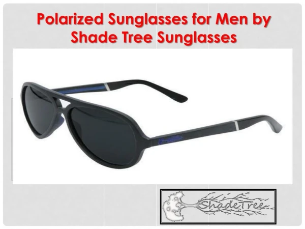Polarized Sunglasses for Men by Shade Tree Sunglasses