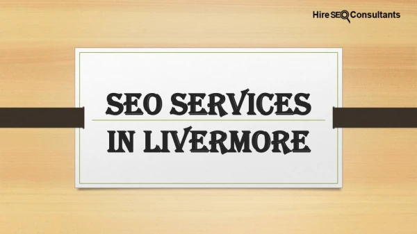 SEO Services in Livermore