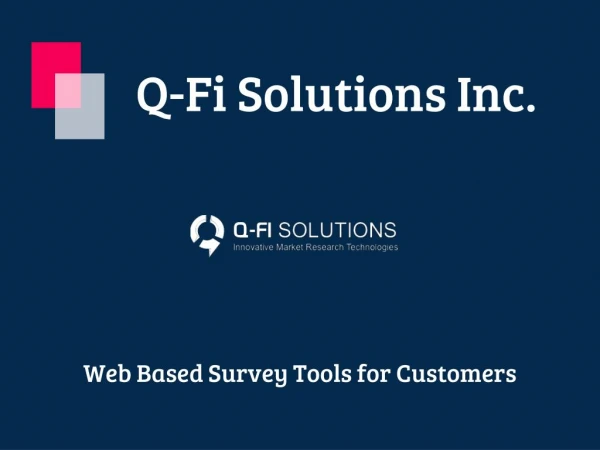 Customer Survey Software - Q-Fi Solutions Inc