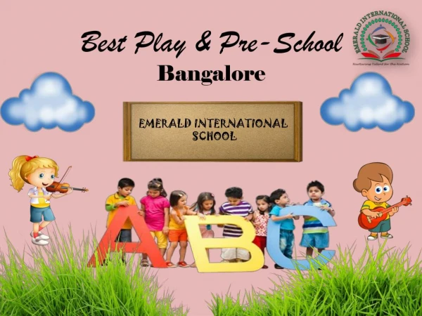 Play & Pre-Schools in Bangalore | Kindergarten & Montessori School