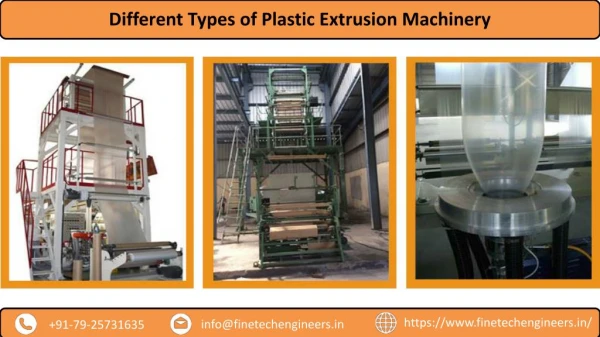 Different Types of Plastic Extrusion Machinery