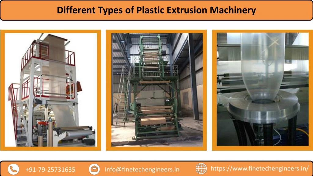 different types of plastic extrusion machinery