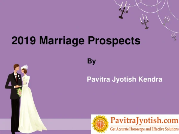 2019 Marriage Prospects