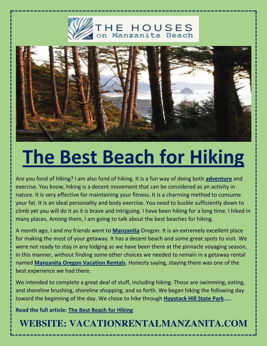 the best beach for hiking