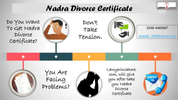 Nadra Divorce Certificate In Pakistan