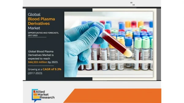 Blood Plasma Derivatives Market Growth and Analysis
