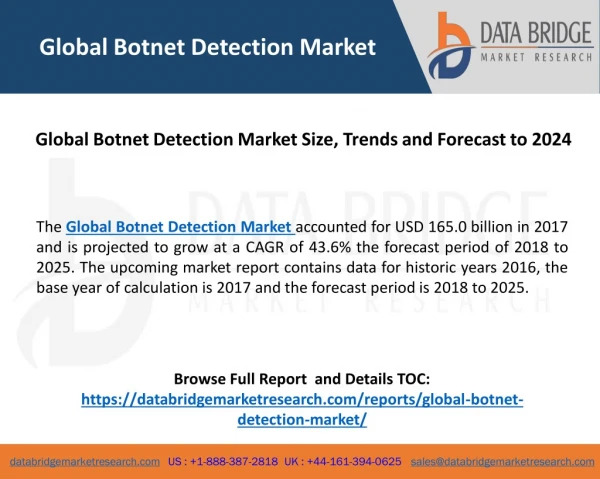 Global Botnet Detection Market Size, Trends and Forecast to 2024