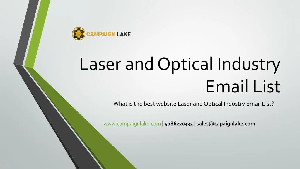 laser and optical industry email list