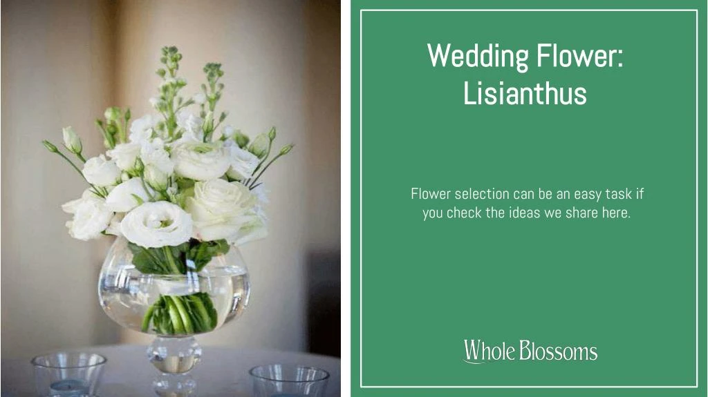 wedding flower lisianthus