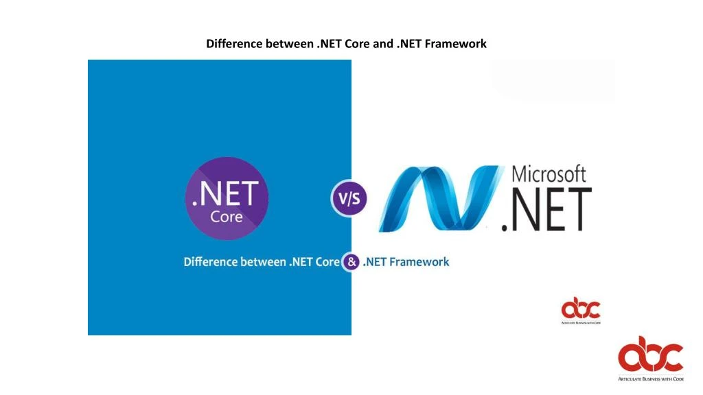 difference between net core and net framework