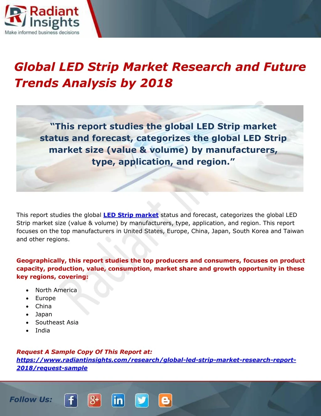 global led strip market research and future