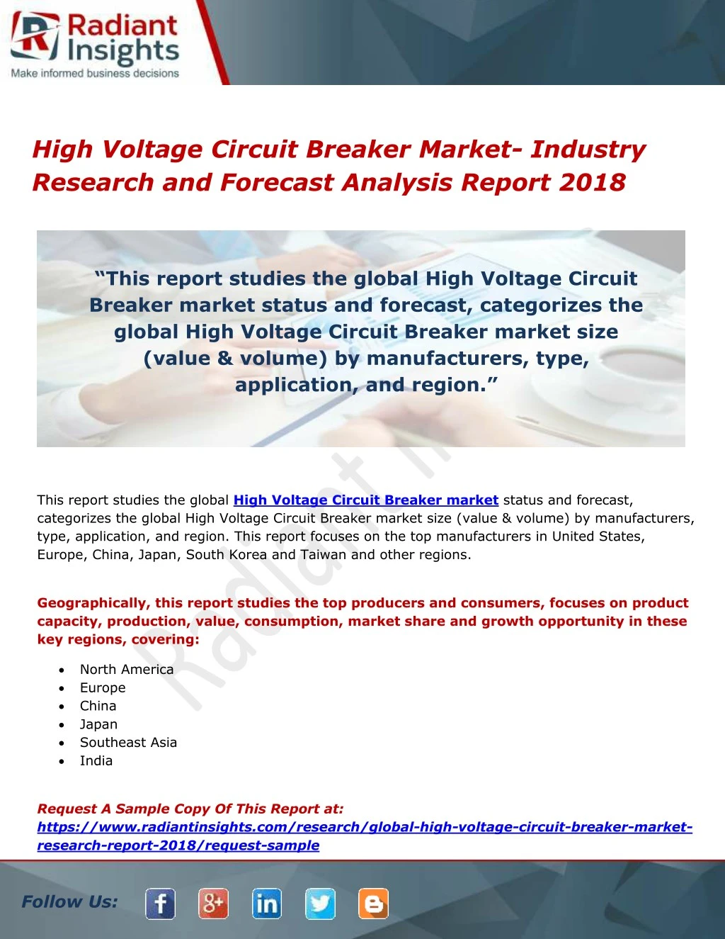high voltage circuit breaker market industry