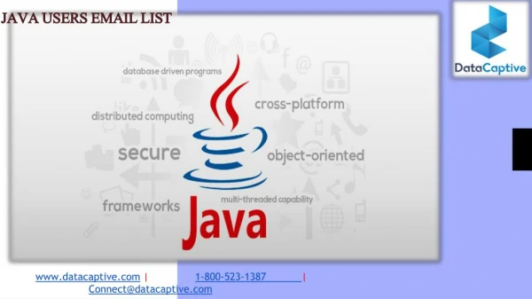 Best Java Customer email database | Validated Java User DataSet