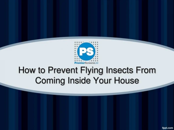 How to Prevent Flying Insects From Coming Inside Your House