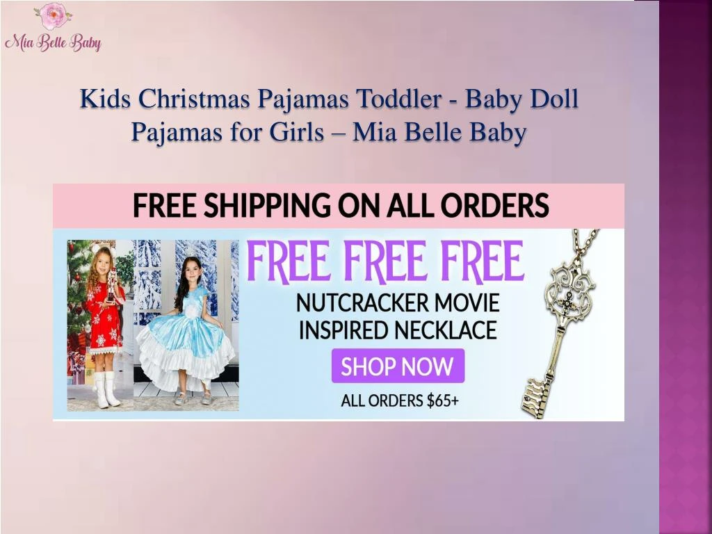 kids christmas pajamas toddler baby d oll pajamas