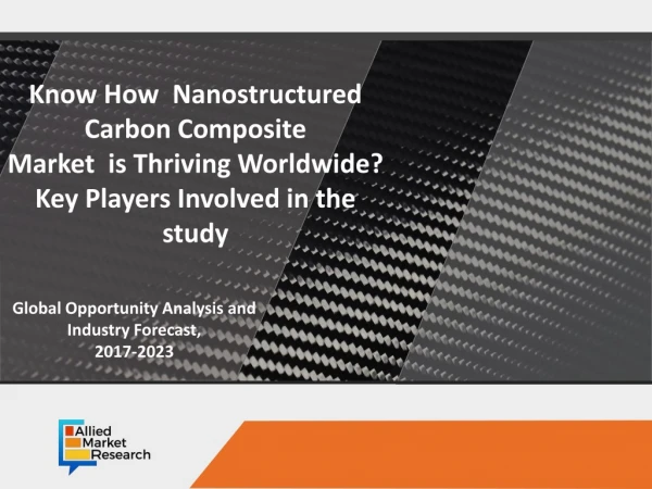 Nanostructured carbon composite Market : Positive long-term growth outlook