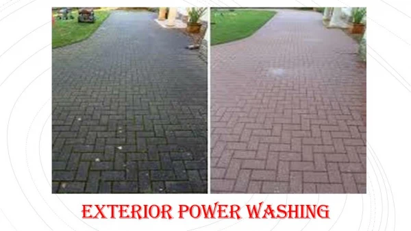 Exterior Power Washing - Use A Professional Patio Cleaning