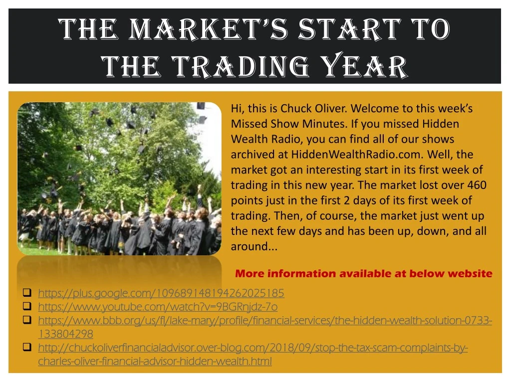 the market s start to the trading year