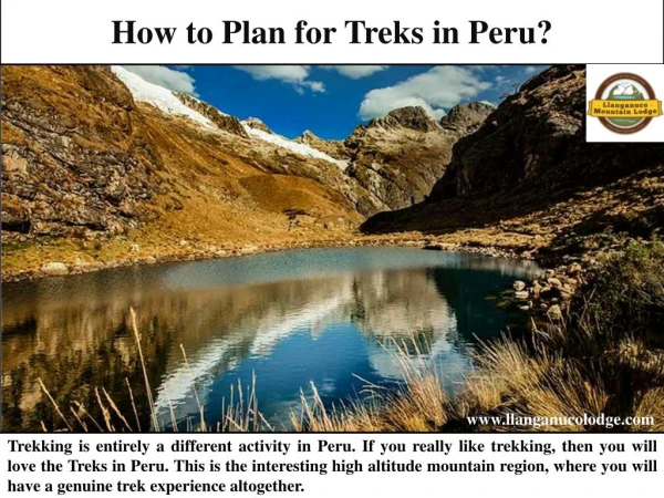 How to Plan for Treks in Peru?