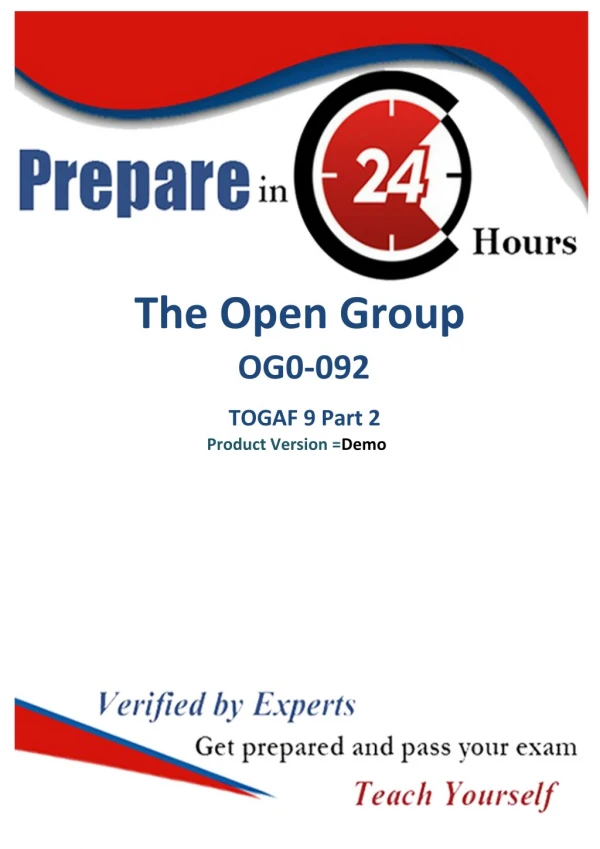 The Open Group OG0-092 Exam Best Study Guide - OG0-092 Exam Questions Answers